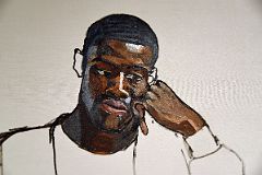 Alice Neel 1965 James Hunter Black Draftee 2 Close Up From COMMA Foundation Belgium At New York Met Breuer Unfinished